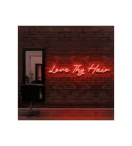 Love Thy Hair Yazılı Neon Tabela