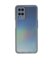 Oppo A54 4G Kılıf Montreal Silikon Kapak - Gri