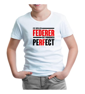 Tenis - Pronounced Perfect Beyaz Çocuk Tshirt