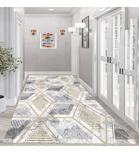 Eliana Home Dijital Baskı Yıkanabilir Kaymaz Taban Salon Halısı Ve Yolluk LNA0989-FNL239 (Bej)