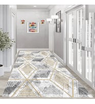 Eliana Home Dijital Baskı Yıkanabilir Kaymaz Taban Salon Halısı Ve Yolluk LNA0989-FNL239 (Bej)