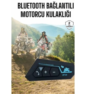 İnterkom Intercom Kask Kulaklık Bt22 Bluetooth Motosiklet Kulaklık 5.0 Bluetooth