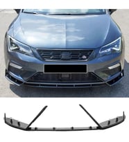 Seat Leon Mk3.5 Lenz Race Cup Ön Lip Piona Black 3 Parça 2017 2018 2019 2020