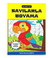 Çocuklar İçin Sayılarla Boyama (12’li Kalem Hediyeli)