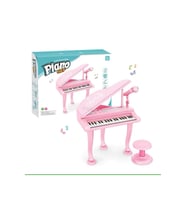 Mini Piyano Seti 37 Tuşlu Mikrofonlu ve Tabureli Oyuncak Piyano Çocuklar İçin Eğlenceli Müzik Deneym