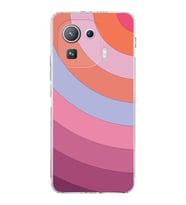 Xiaomi  Mi 11 Pro  Kamera Korumalı Kapak Renk Cümbüşü Tasarımlı Şeffaf  Kılıf
