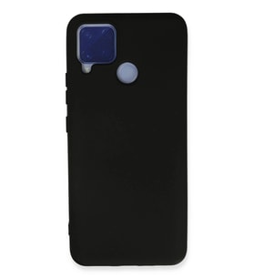 Durukar® Realme C15 Kılıf Nano içi Kadife Silikon - Siyah