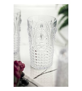 Akrilik Şeffaf Tekli Uzun Bardak & Su Meşrubat Bardağı 750 ml ( Büyük Boy & Cam Değildir )