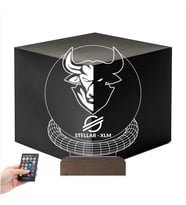 Luvivia Crypto Stellar Xlm Coin Kripto Finans 3D Lamba - Masa Gece Lambası