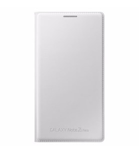 Galaxy Note 3 Neo ile Uyumlu Kılıf Flip Wallet Beyaz EF-WN750BWEGWW