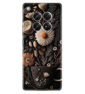 Infinix Zero 40 5G Kılıf Boutique Baskılı Resimli Kahve Çiçek Pcode -095