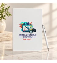 Grafik ve Fotoğraf Öğretmenine İsme Özel Defter ve Kalem Seti