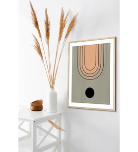 Çerçeveli Tablo Dekorasyon Ev Dekoru Modern Tekli Ahşap Çerçeve (Natural)