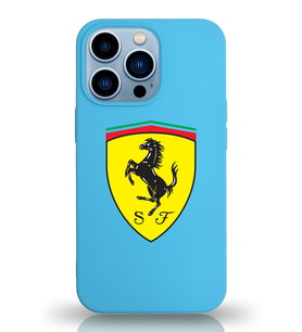 Apple iPhone 13 Pro Max  Lansman Kılıf Ferrari Tasarımlı Altı Kapalı İçi Kadife Kaplı  Kapak (Şeffaf)