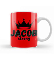 Jacob Name personalized Custom Vintage Retro Rainbow Design Gift Baby Gift For Him Kupa Bardak Porselen