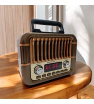 Everton Rt-722 Nostaljik Tasarımlı Dijital Ekranlı Bluetooth Radyo Müzik Çalar (Kahverengi)