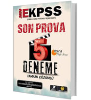 EKPSS Son Prova 5 Deneme Çözümlü Tasarı Yayınları