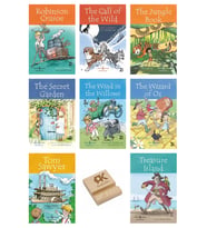 İş Çocuk İngilizce Robinson The Call The Jungle The Secret Wind Wizard Tom Sawyer Treasure 8li Set