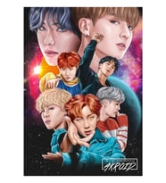 Bts Dna Fanart Poster Tablo Ahşap Poster Dekoratif Kod2282