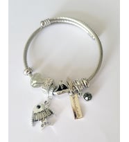 Pandora Model Balık Ve Kalp Charmlı Çelik Bileklik