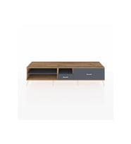 Hyperion TV Ünitesi 2 Raflı 2 Çekmeceli  220x44x51 Çam-Antrasit