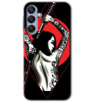 Galaxy A25 Kılıf HD Desen Baskılı Kılıf - Samurai Girl