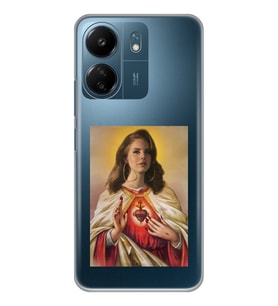 Xiaomi Redmi 13C Uyumlu Lana Del Rey Desenli Şeffaf Telefon Kılıfı