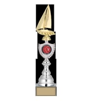 ODAK KUPA - Figürlü Kupalar - Yelken Figürlü Kupalar FG-035 B - 43 cm