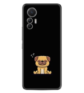 Xiaomi 12 Lite Kılıf Resimli Desenli Silikon Platinium Series Uyuyan Köpek 1875