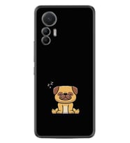 Xiaomi 12 Lite Kılıf Resimli Desenli Silikon Platinium Series Uyuyan Köpek 1875