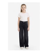 Defacto Straıght Wıde Gri Kız Çocuk Jean Pantolon G4655A8/NM55