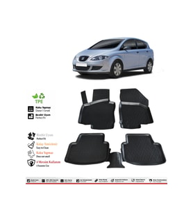 Seat Toledo 2008 Model 4D Havuzlu Paspas