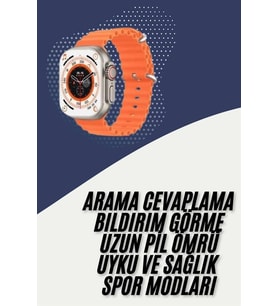 2025 Model Akıllı Saat Çift Kordon Ios Ve Android Arama Cevaplama Sesli Asistan