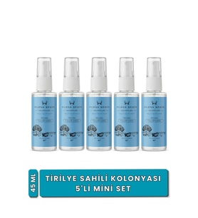 Bursa Şehir Kolonyaları, Tirilye Sahili Kolonyası, 5'li Mini Set, 45 Ml