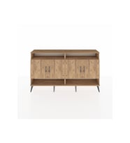 Arges Konsol 6 Raflı 4 Kapaklı 176x30x99 Çam-Çam/Aytaşı