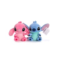 Stitch And lilo 20 Cm Sevimli Peluş Oyuncak 2 Karakter Mavi Pembe Stich Ve Lilo (Pudra Pembe)
