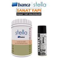 Stella Set Boya Demir Gri + Rich Siyah Mermer Efekti