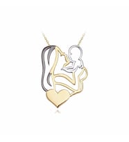 Diamond Line-Gülaylar Sarı Altın 8 Ayar Anne Kolye