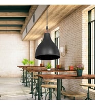 Solid Mika Tekli Tavan Sarkıt Avize Siyah Renk Mutfak Hol Cafe İşletme
