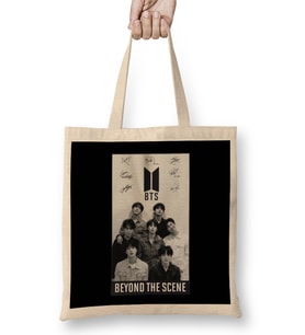 Bts Merch Bts Black Version Bez Çanta Uzun Saplı