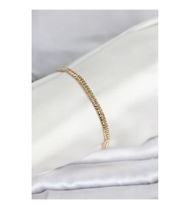 Mey İthalat® CM 14K Gold Renk Zincir Model Kadın Bileklik