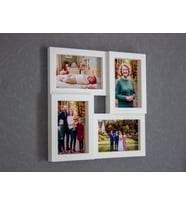 3D Baskı 4lü Duvar Fotoğraf Çerçevesi Çoklu Kolaj Resim Çerçevesi Yatay Dikey Anı Duvarı Panosu