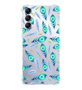 PrintiFy Samsung Galaxy A14 Uyumlu Nazar Boncuğu 3 Baskılı Şeffaf Köşe Korumalı Antişok Kılıf