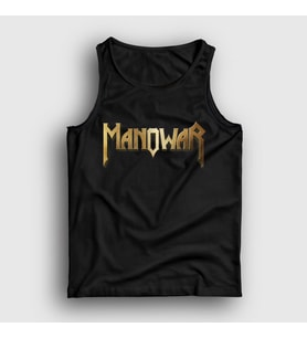 Presmono Unisex Siyah Gold Logo Manowar Atlet 63557tt