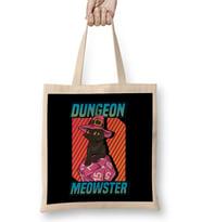 Cute & Funny Dungeon Meowster Gaming Bez Çanta Uzun Saplı