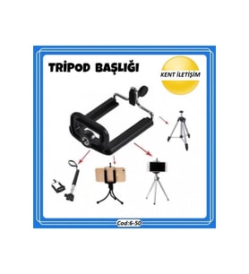 Düzenli ve stabil çekim sağlayan tripod başlığı, kolay kullanım
