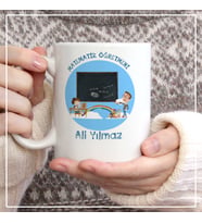 MATEMATİK ÖĞRETMENİ KUPA BARDAK FOTOĞRAF BASKILI
