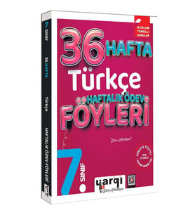 7. Sınıf Türkçe 36 Haftalık Ödev Föyleri Yargı Ders Arkadaşım