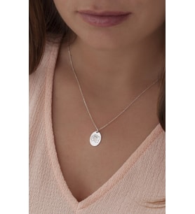 Doğum Çiçeği Kolye, Birth Flower Necklase (Temmuz- July) (Gümüş)