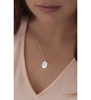 Doğum Çiçeği Kolye, Birth Flower Necklase (Temmuz- July) (Gümüş)
